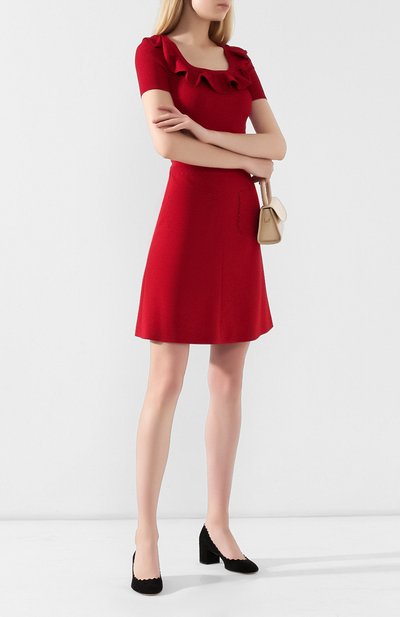 Юбка REDVALENTINO красного цвета по цене 36050 руб., арт. SR3RAC35/2EU, фото 2 Юбка REDVALENTINO, арт. SR3RAC35/2EU, фото 2