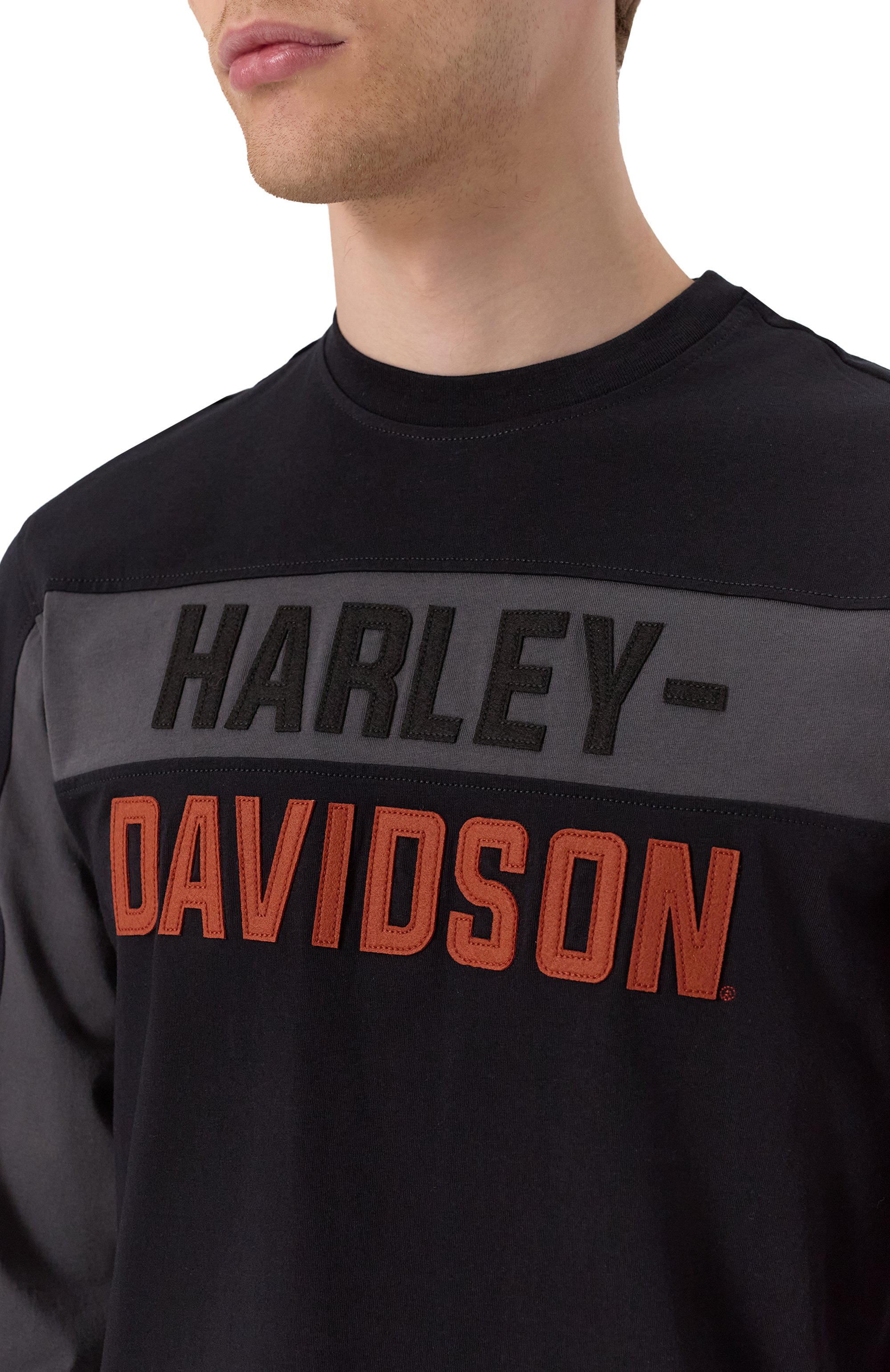 Хлопковый лонгслив HARLEY-DAVIDSON, арт. 99065-21VM, фото 5