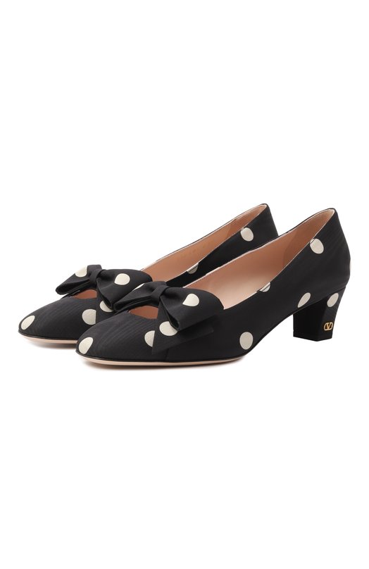 Текстильные туфли Bowow 45 Valentino 6W0S0LB5/PEP Чёрно-белый 6W0S0LB5/PEP
