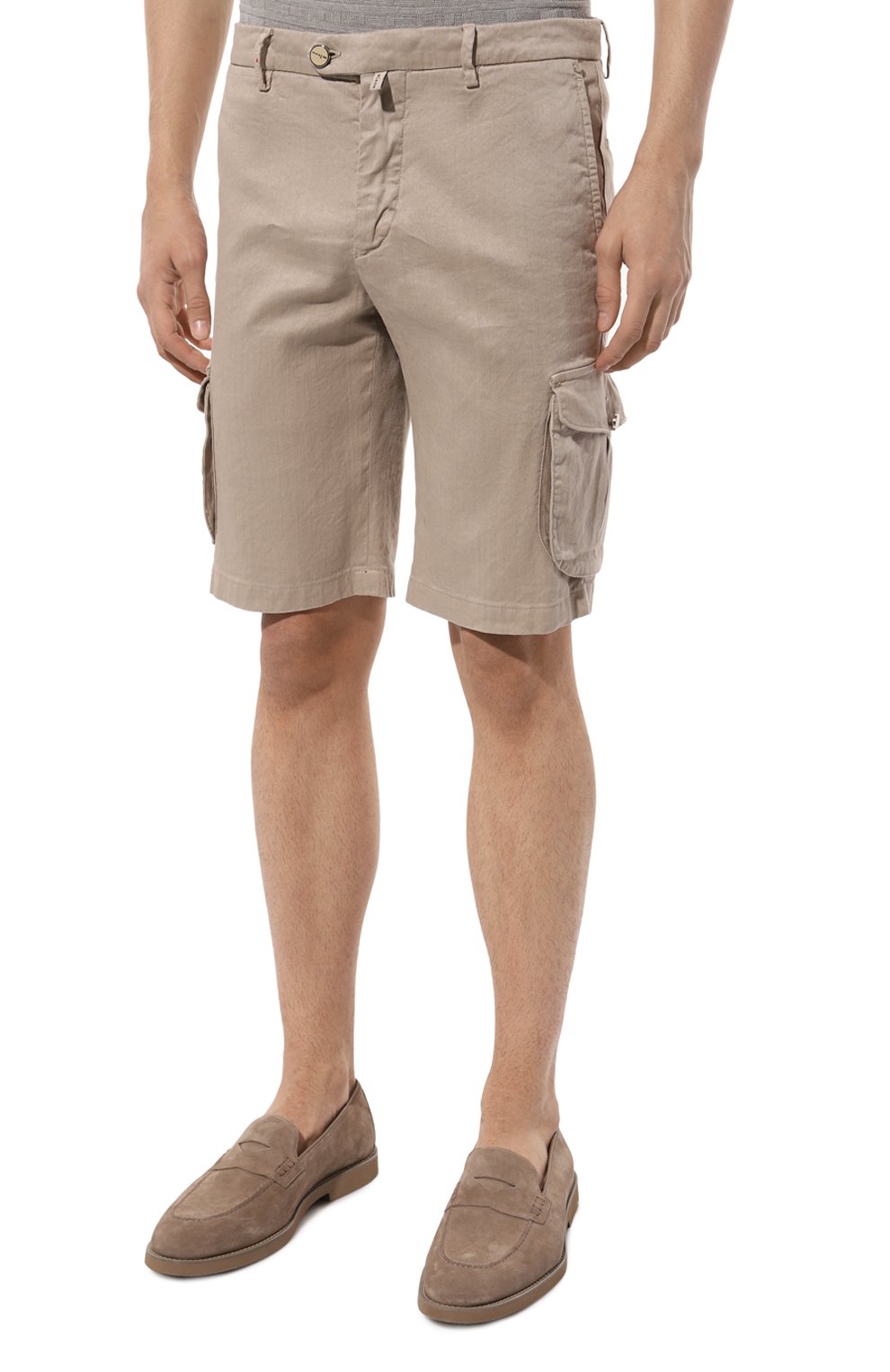 Шорты изо льна и хлопка KITON, арт. UFPPBK0604D, фото 3