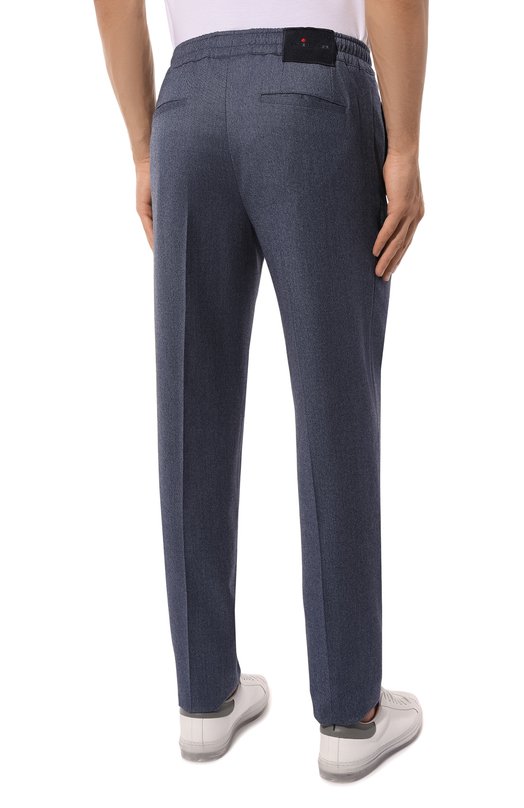 Шерстяные брюки Kiton UPLACK0122E12 Синий  UPLACK0122E12 Фото 4