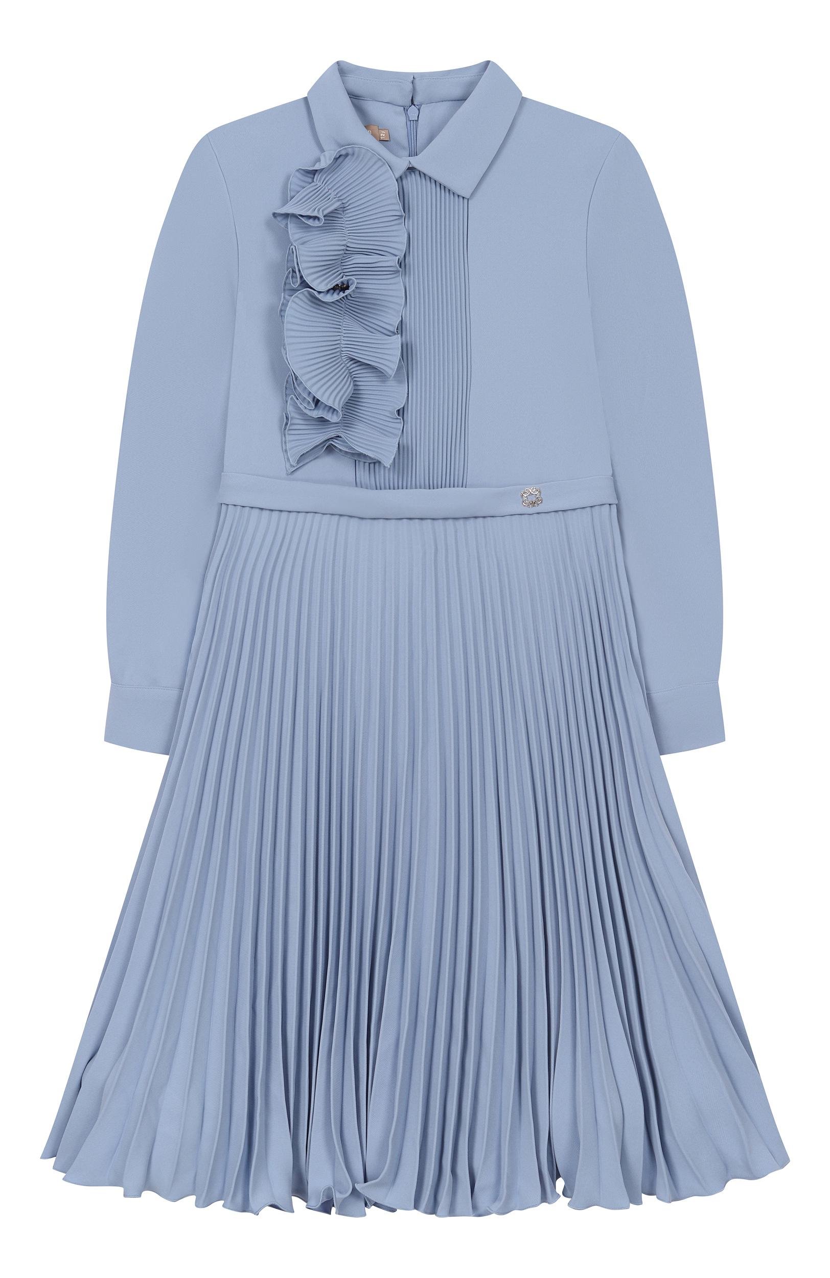 Платье ELIE SAAB JUNIOR голубого цвета по цене 98350 руб., арт. EFAB141 LU/TS1036, фото 1 Платье ELIE SAAB JUNIOR, арт. EFAB141 LU/TS1036, фото 1