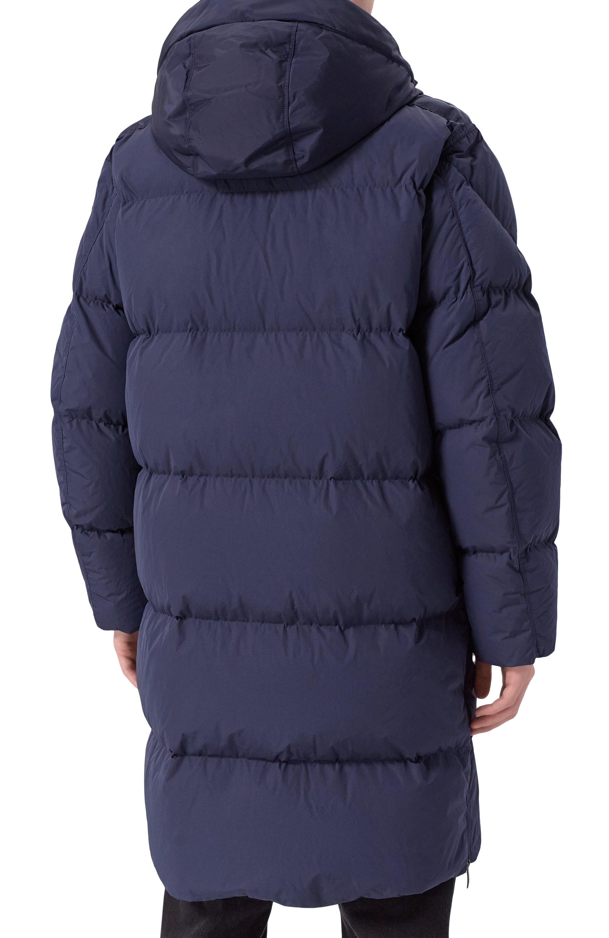 Пуховик PARAJUMPERS темно-синего цвета по цене 133000 руб., арт. 25WMPMPUHF04, фото 4 Пуховик PARAJUMPERS, арт. 25WMPMPUHF04, фото 4