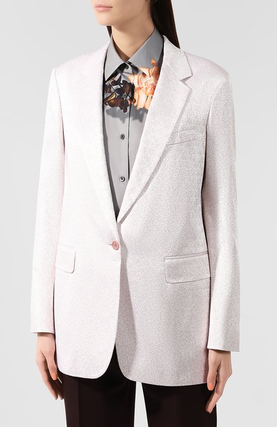 Жакет DRIES VAN NOTEN розового цвета по цене 118000 руб., арт. 192-10434-8141, фото 3 Жакет DRIES VAN NOTEN, арт. 192-10434-8141, фото 3