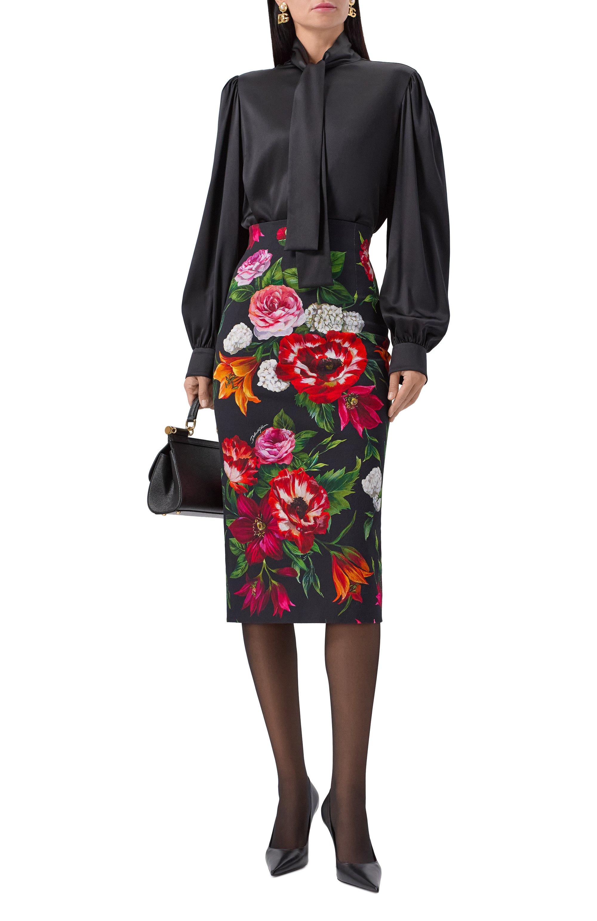 Юбка из хлопка и вискозы DOLCE & GABBANA, арт. F4C6IT/FSRQT, фото 2