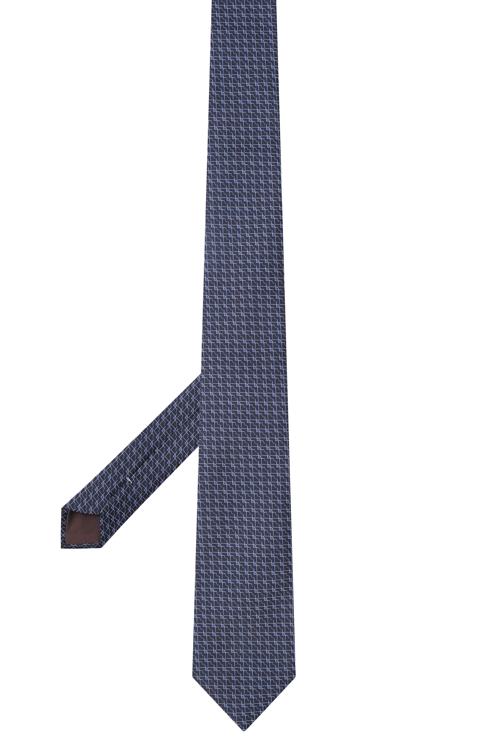Шелковый галстук CANALI темно-синего цвета по цене 25750 руб., арт. 18/HJ04560, фото 3 Шелковый галстук CANALI, арт. 18/HJ04560, фото 3