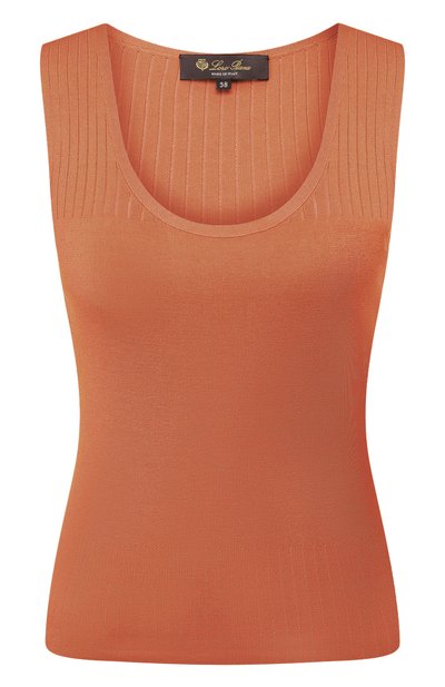 Женский топ из шелка и хлопка LORO PIANA, арт. FAL0190