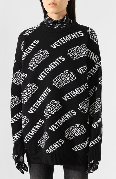 Хлопковый свитер star wars x vetements VETEMENTS, арт. USW21KN029 1003/W, фото 3