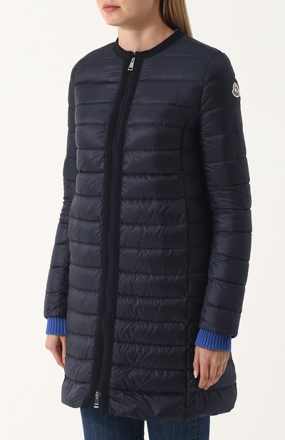 Стеганый пуховик на молнии с круглым вырезом MONCLER, арт. D1-093-49322-94-53048, фото 3