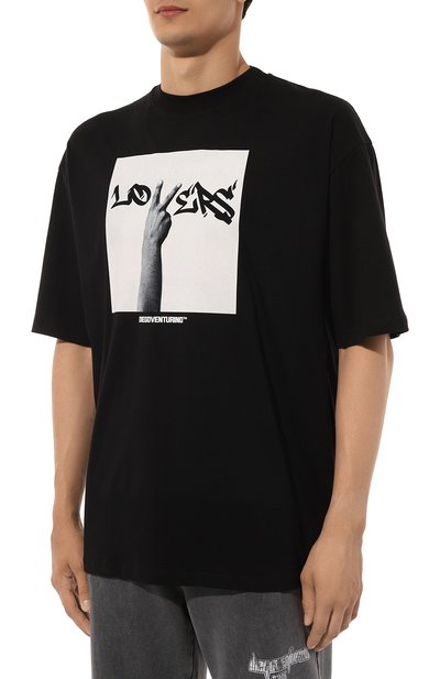 Хлопковая футболка DIEGO VENTURINO, арт. D3W4DVTS0ML0, фото 3