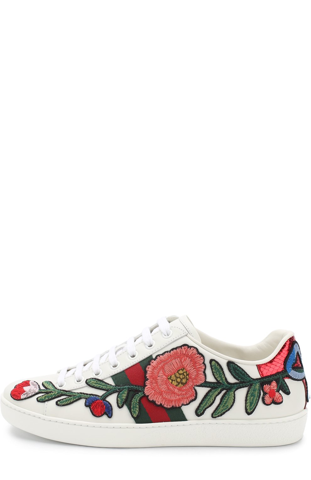 Кожаные кеды ace с вышивкой GUCCI, арт. 431917/A38G0, фото 3
