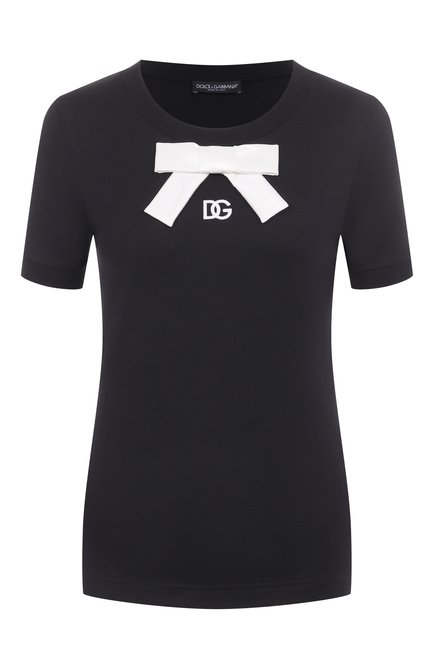 Женская хлопковая футболка DOLCE & GABBANA, арт. F8N08Z/GDC6K