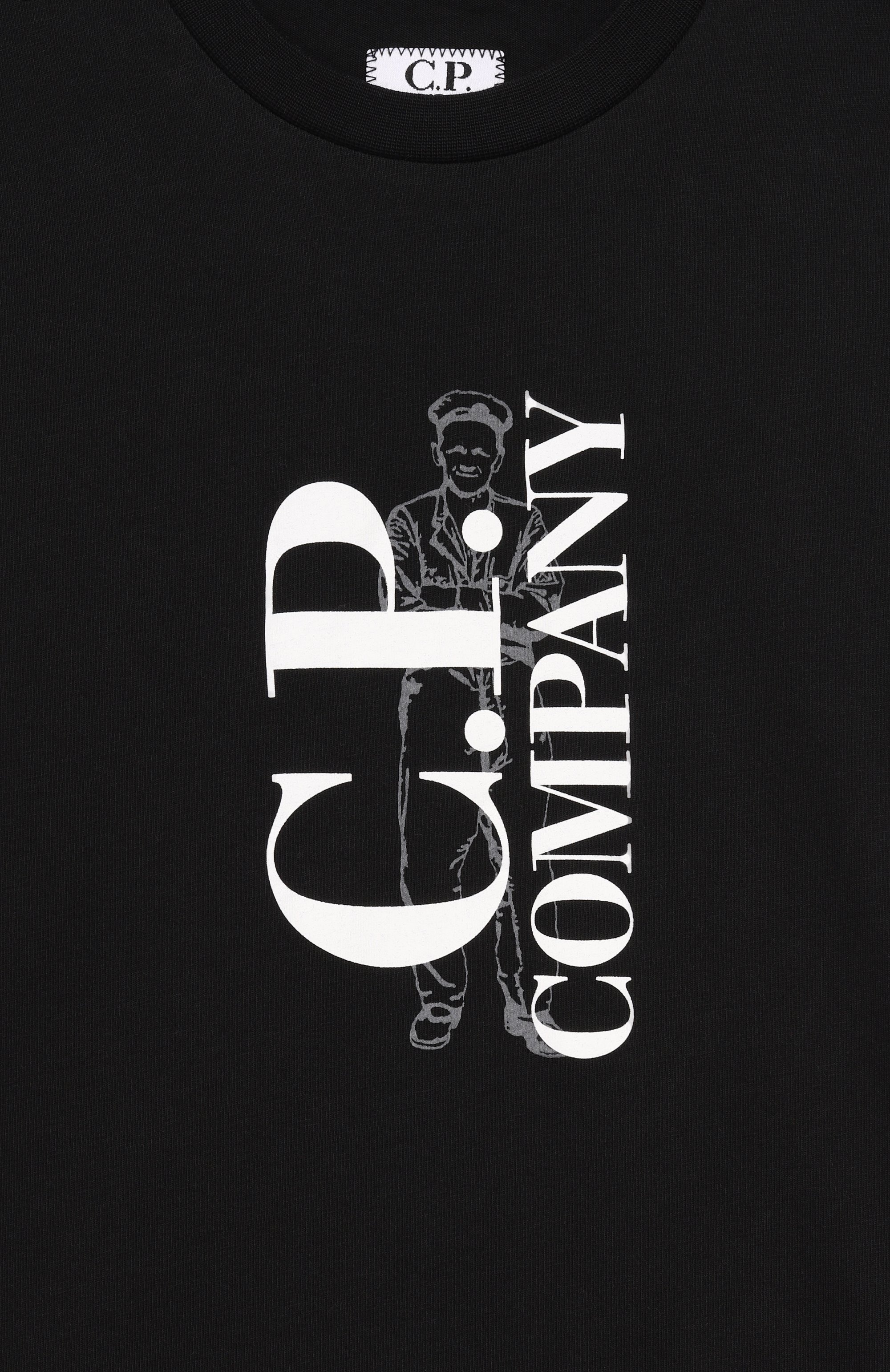 Хлопковая футболка C.P. COMPANY, арт. CUM00V/LAA17_001, фото 3