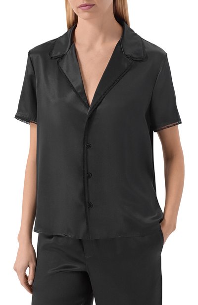 Шелковая блузка SAINT LAURENT, арт. 861081/Y7G27, фото 3