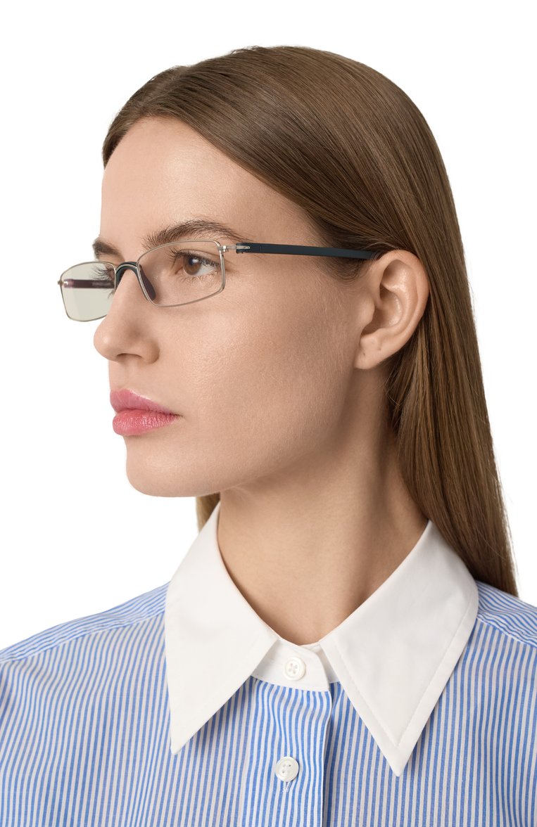 Женские очки для чтения RODENSTOCK серебряного цвета, арт. 2640 B-K100 | Фото 2 (Нос: Не проставлено; Региональные ограничения белый список (Axapta Mercury): Не проставлено; Материал: Металл; Тип очков: Для чтения; Оптика Гендер: оптика-женское; Очки форма: Прямоугольные)