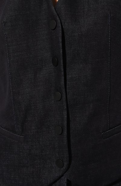 Джинсовый жилет NOBLE&BRULEE темно-синего цвета по цене 45000 руб., арт. NB42/8009027/042, фото 5 Джинсовый жилет NOBLE&BRULEE, арт. NB42/8009027/042, фото 5