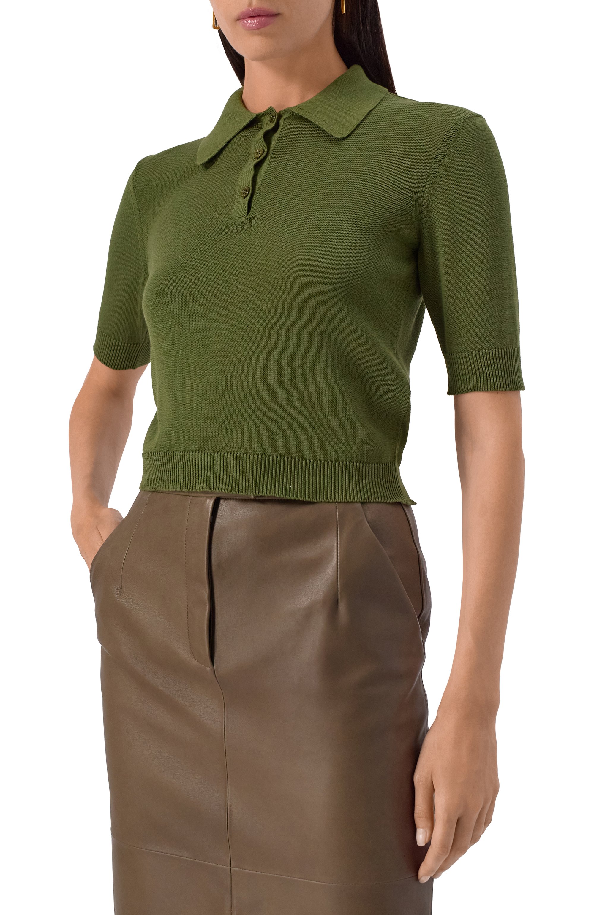 Хлопковое поло SAINT LAURENT, арт. 724136/Y75VG, фото 3