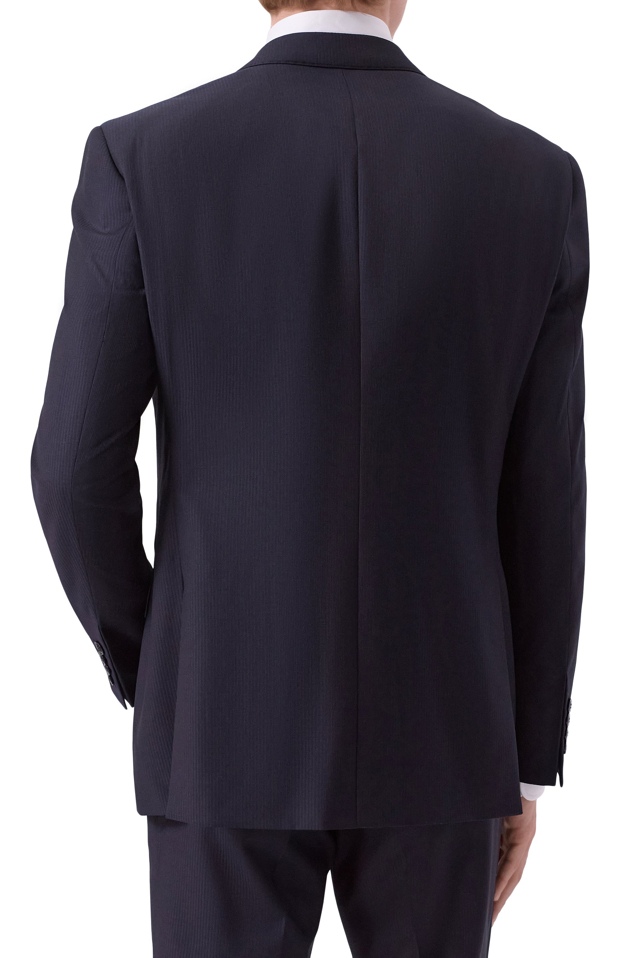 Шерстяной костюм GIORGIO ARMANI темно-синего цвета по цене 320500 руб., арт. GM000007/TE18134, фото 3 Шерстяной костюм GIORGIO ARMANI, арт. GM000007/TE18134, фото 3