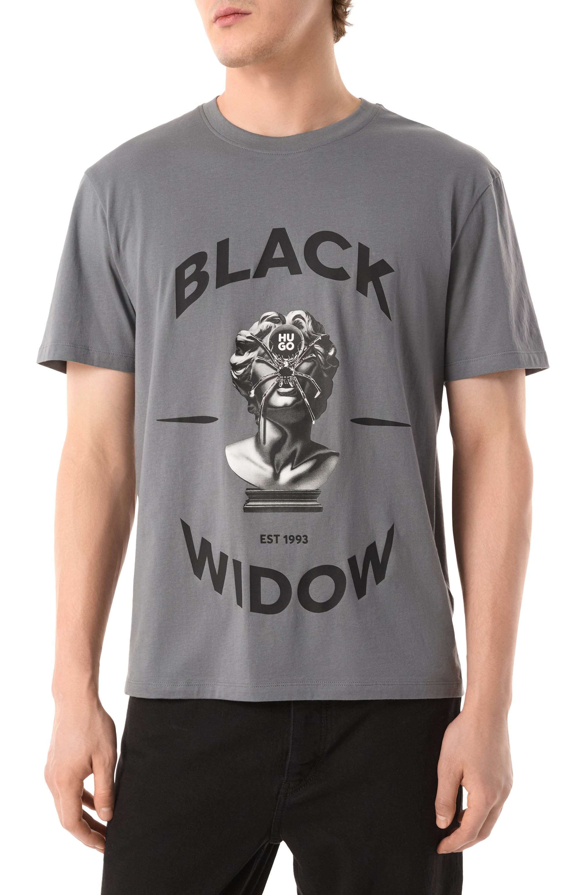 Хлопковая футболка HUGO, арт. 50530684, фото 3