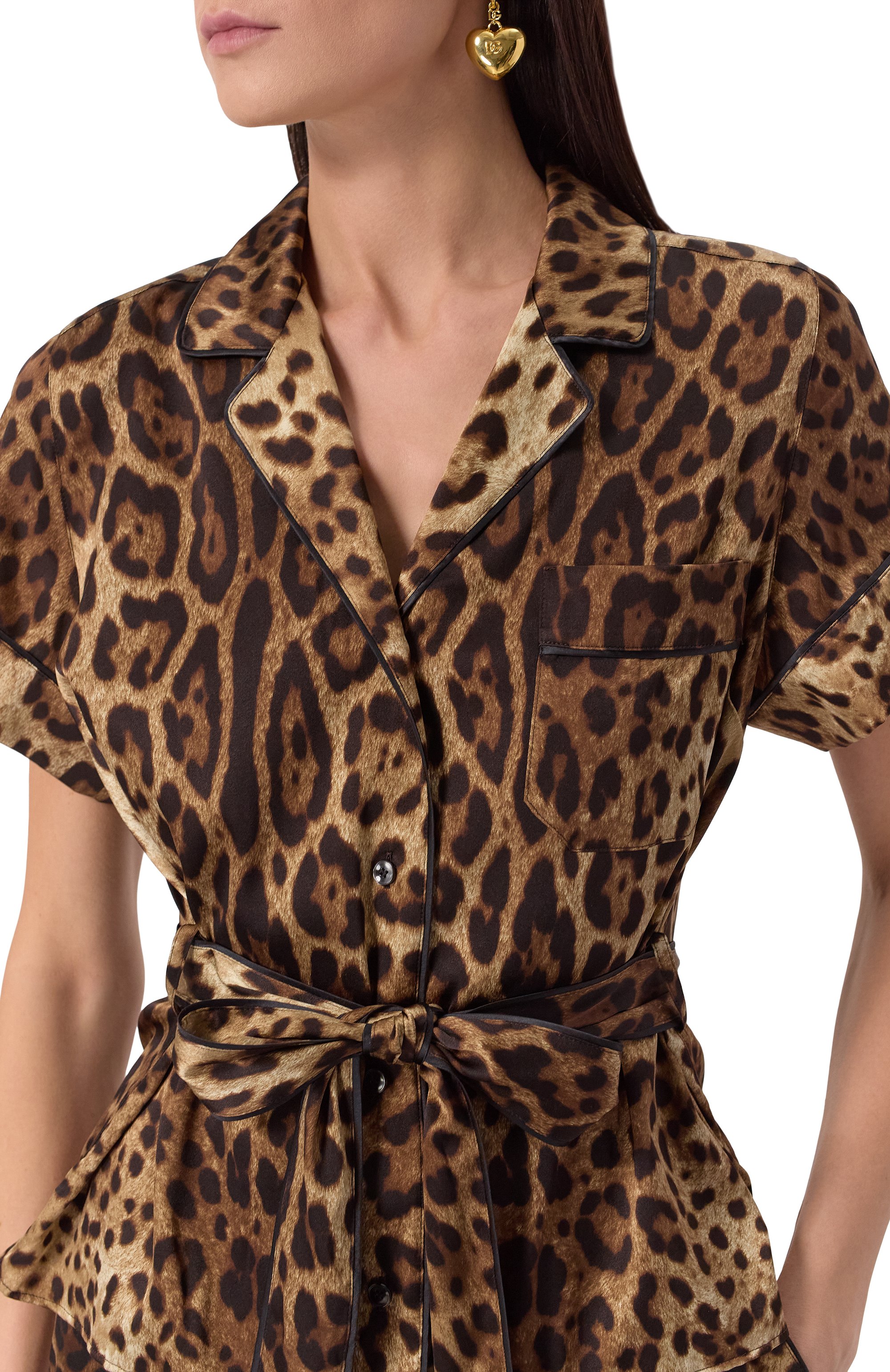 Атласная блузка DOLCE & GABBANA, арт. F5G67T/FSAXY, фото 5