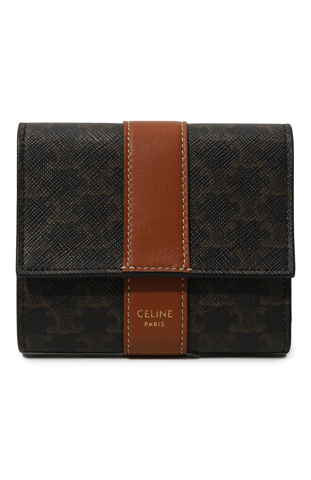 Портмоне CELINE коричневого цвета по цене 59050 руб., арт. 10D572BZ9, фото 1 Портмоне CELINE, арт. 10D572BZ9, фото 1