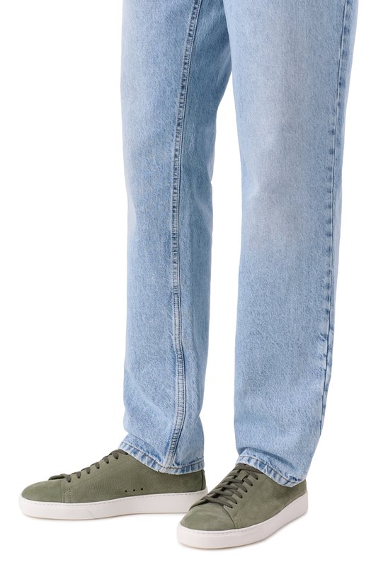 Кеды из нубука H`D`S`N Baracco TH0MAS.6*/R0DE0 Хаки  TH0MAS.6*/R0DE0 Фото 3