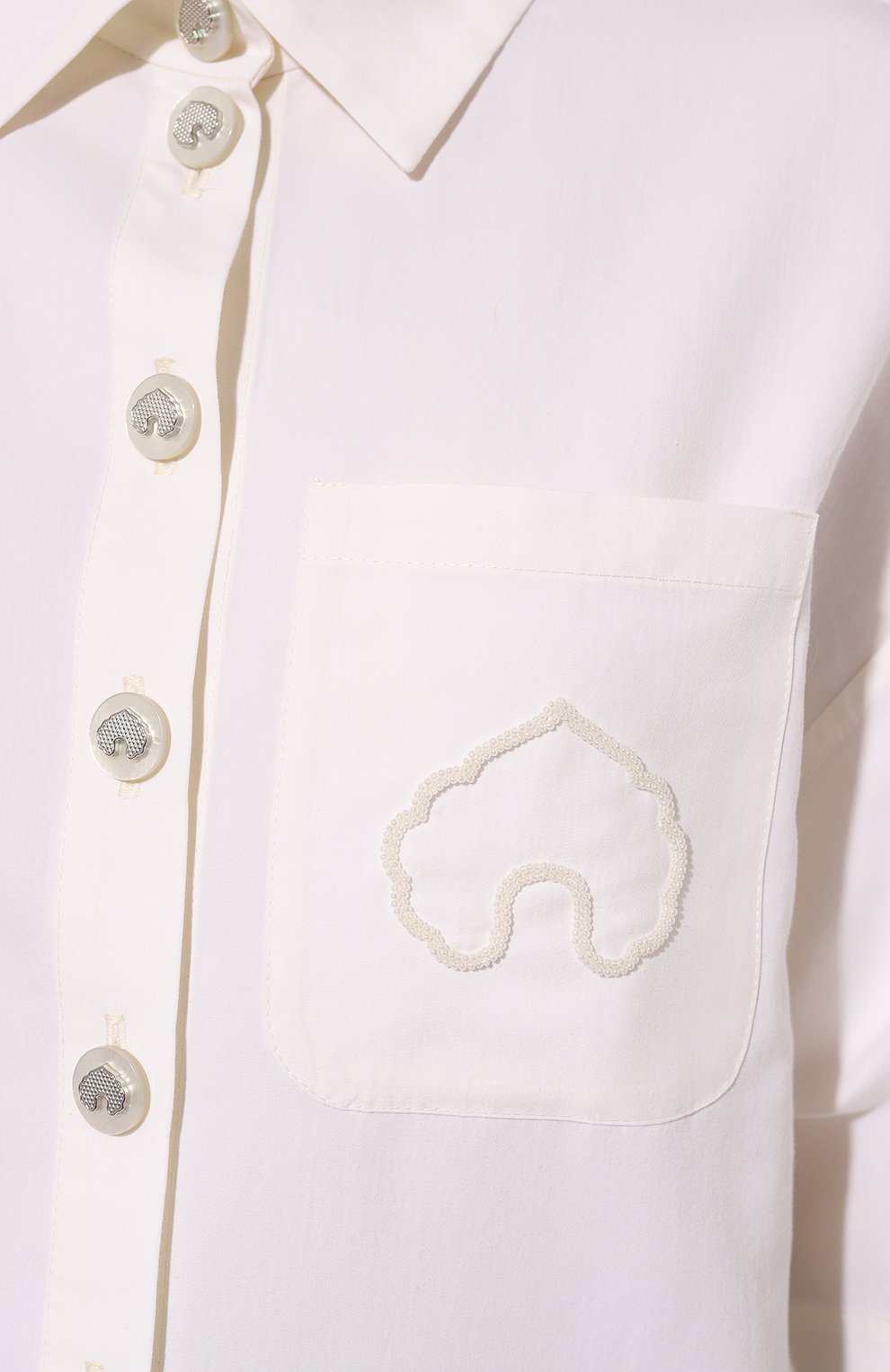 Рубашка из хлопка и шелка AKHMADULLINA, арт. 4122.2JT305/C001, фото 5