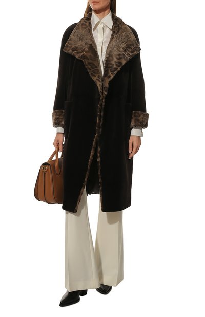 Шуба из меха норки и каракульчи VICTORIA KUSENKOVA, арт. 700217104489, фото 2