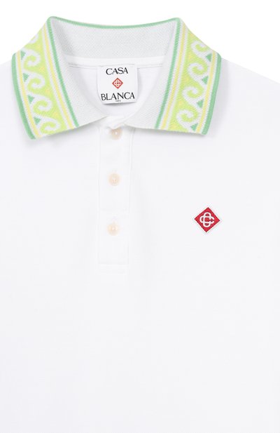 Хлопковое поло CASABLANCA, арт. K-SP26-JTP-370-01-G-EX-BC, фото 3