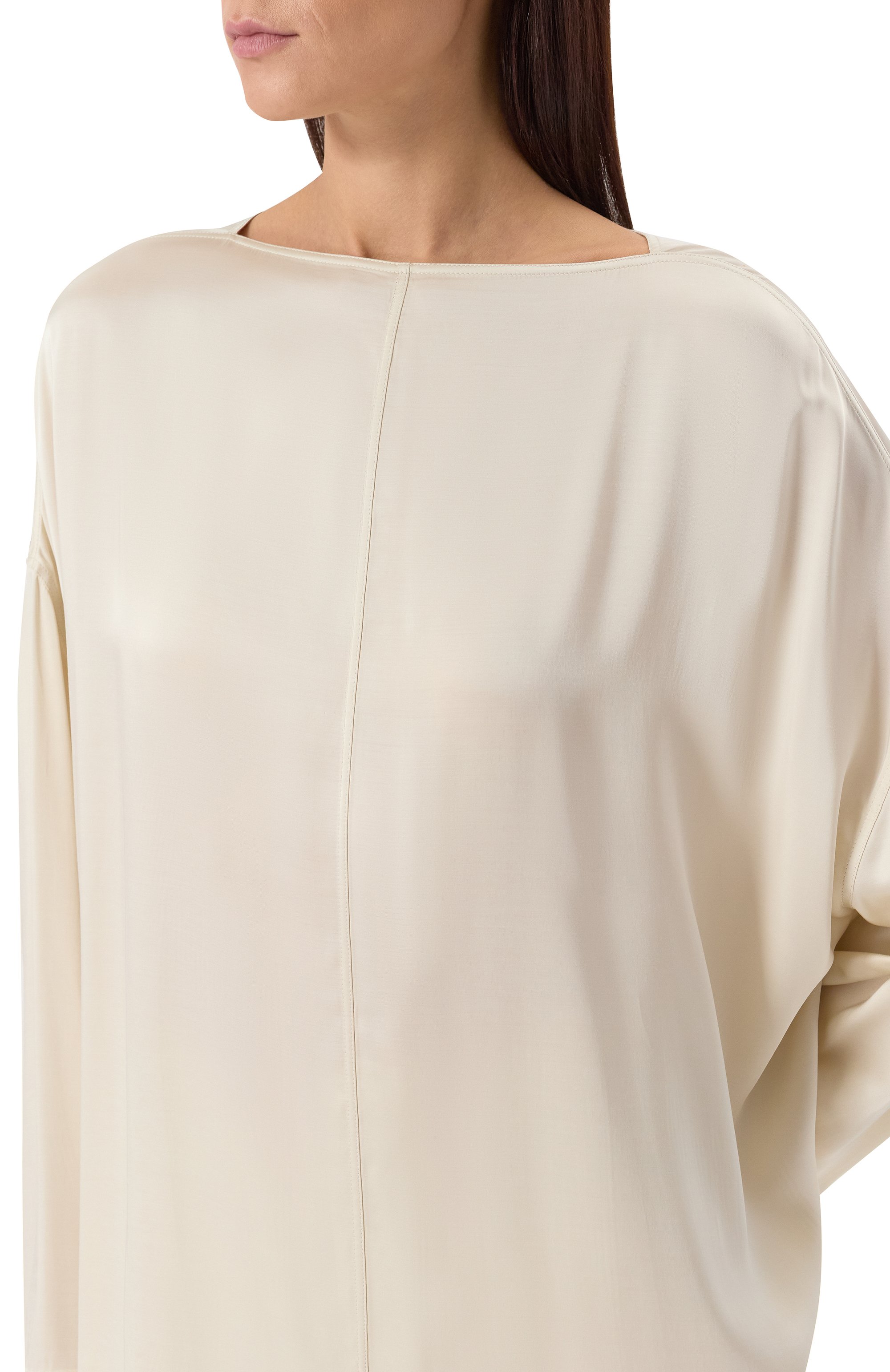 Атласная туника RICK OWENS, арт. R001E7599/SCH, фото 5