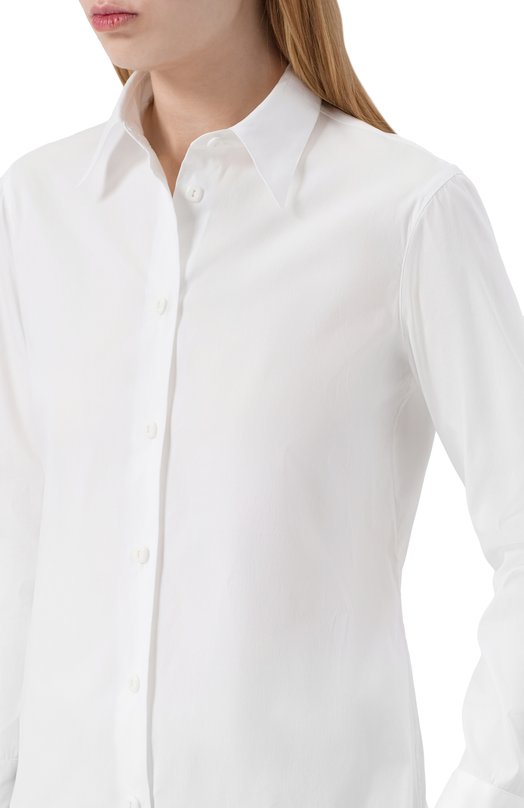 Хлопковая рубашка Giorgio Armani 8CHCCZ31/TZ161 Белый  8CHCCZ31/TZ161 Фото 5