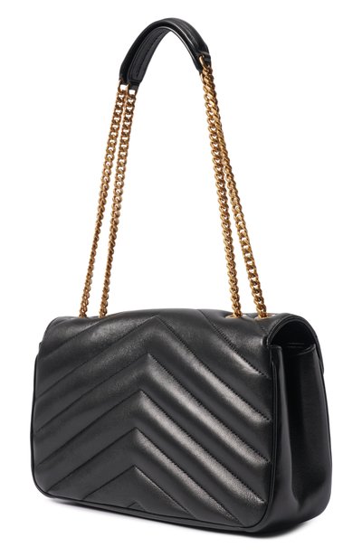 Сумка loulou medium SAINT LAURENT черного цвета по цене 399500 руб., арт. 801439/AAEAX, фото 4 Сумка loulou medium SAINT LAURENT, арт. 801439/AAEAX, фото 4