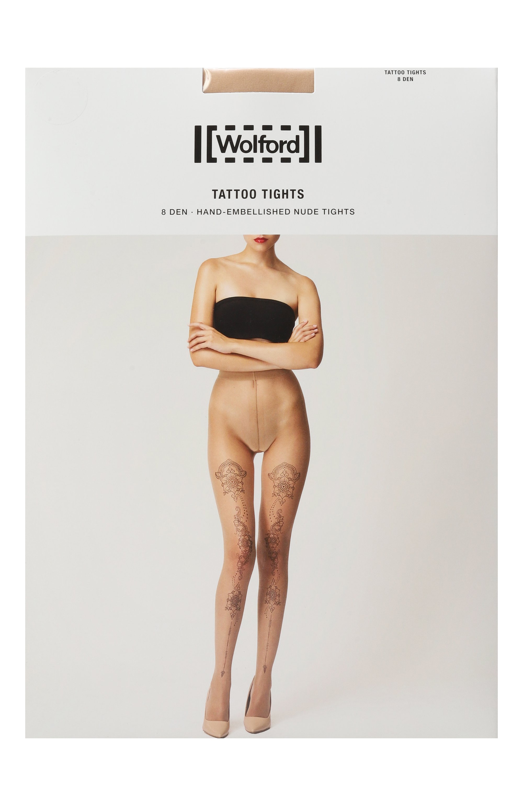 Колготки WOLFORD бежевого цвета по цене 8900 руб., арт. 10290, фото 1 Колготки WOLFORD, арт. 10290, фото 1