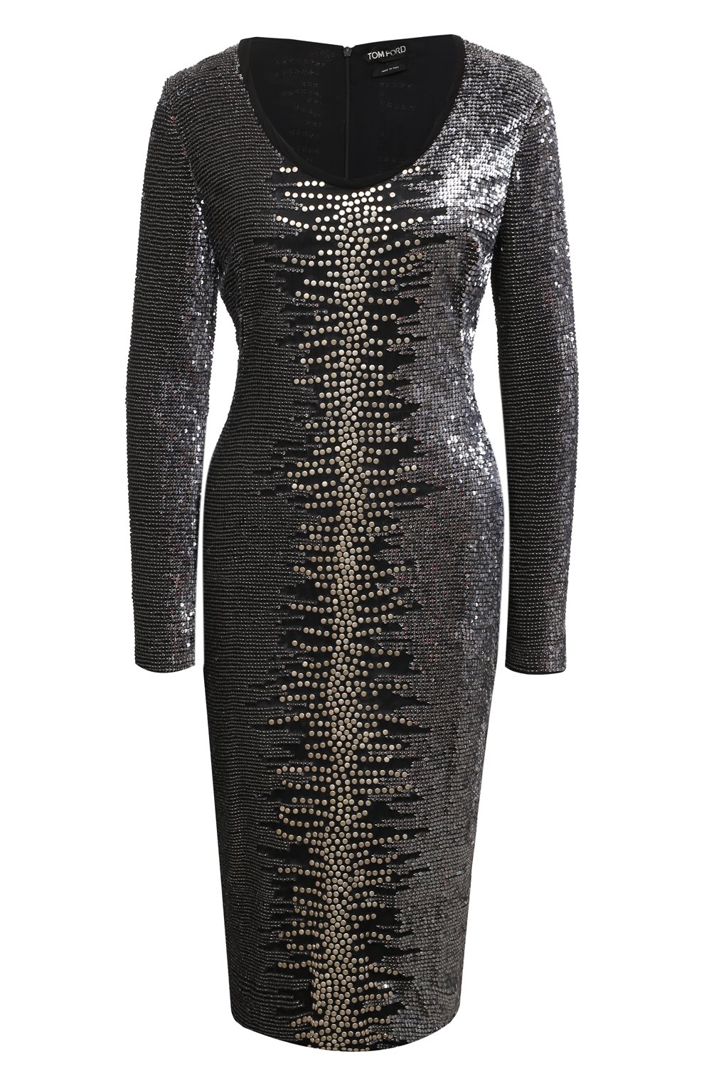 Платье TOM FORD серого цвета по цене 1515000 руб., арт. AC5430/T55994, фото 1 Платье TOM FORD, арт. AC5430/T55994, фото 1