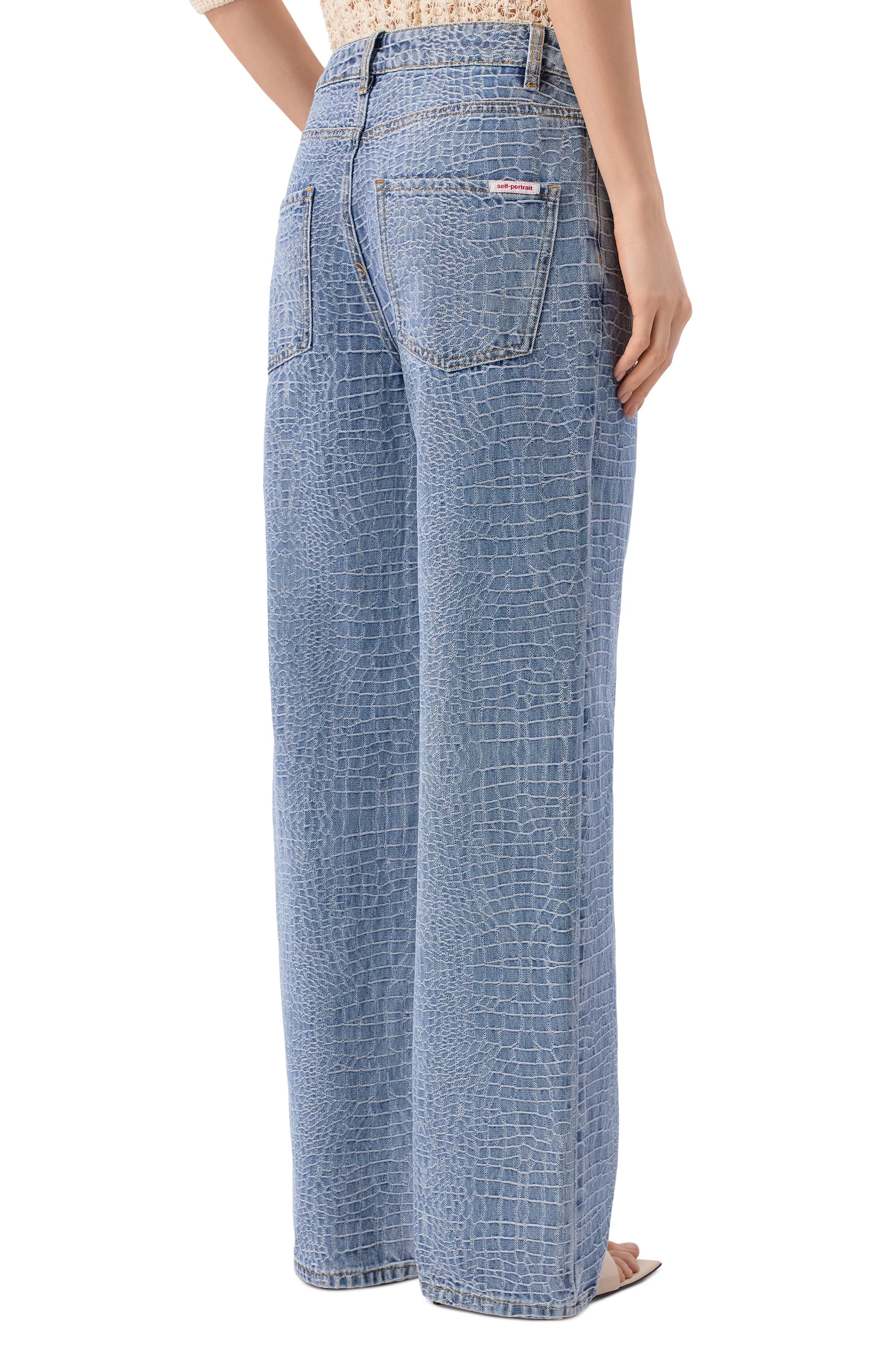 Джинсы SELF-PORTRAIT, арт. SS26804PBL, фото 4