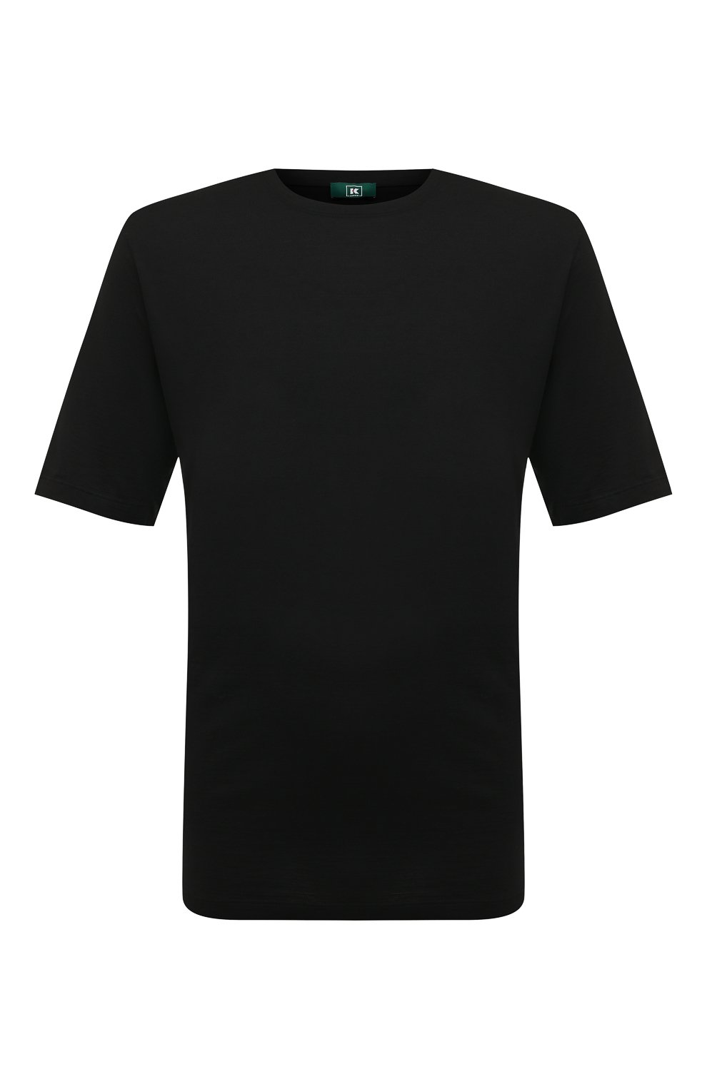 Футболка из шелка и хлопка KIRED черного цвета по цене 35950 руб., арт. WBACI0MW7521505001/64-74, фото 1 Футболка из шелка и хлопка KIRED, арт. WBACI0MW7521505001/64-74, фото 1