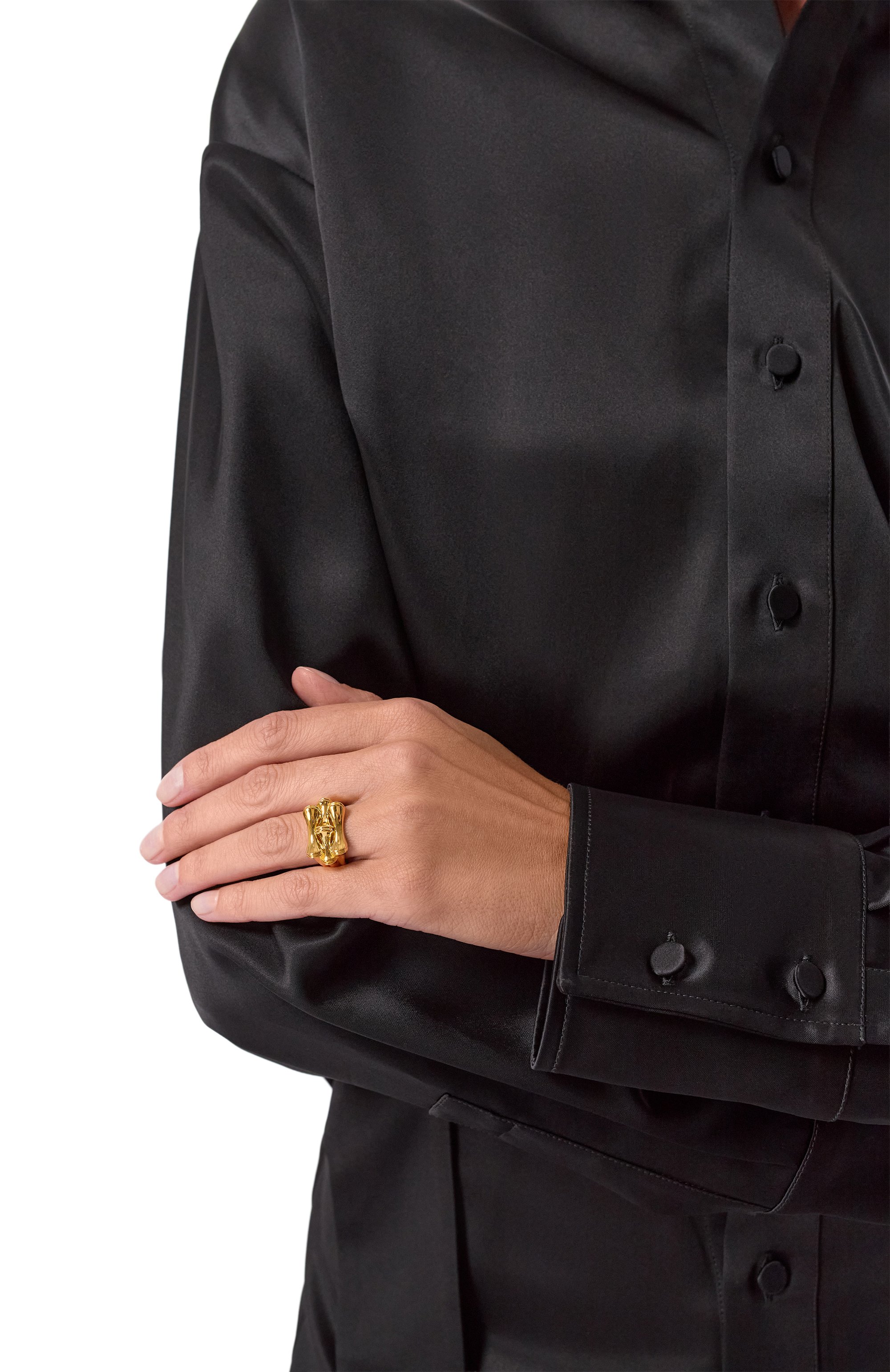 Кольцо EDDIE BORGO золотого цвета по цене 34450 руб., арт. RG3112, фото 2 Кольцо EDDIE BORGO, арт. RG3112, фото 2