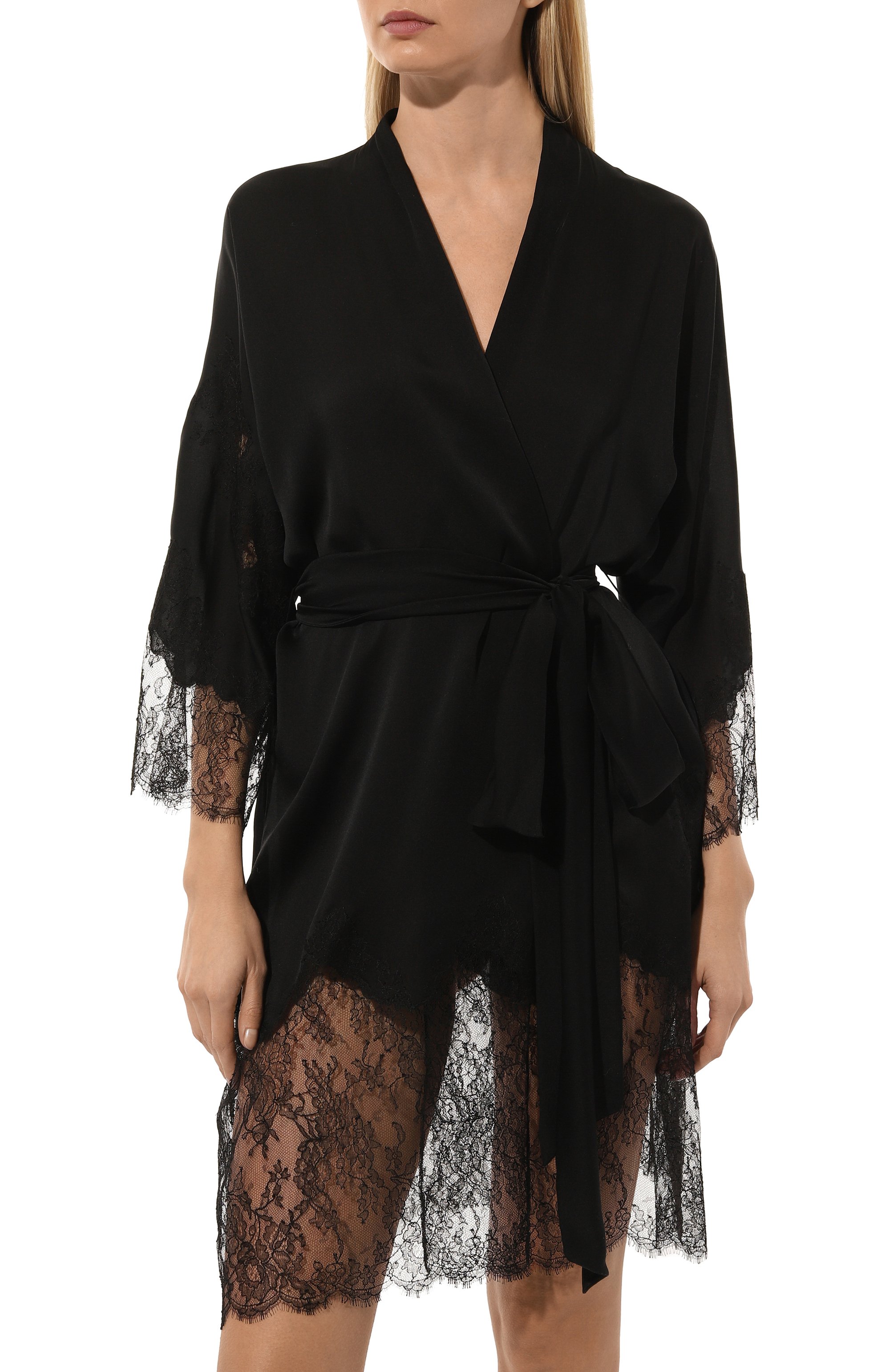 Шелковый халат CARINE GILSON, арт. EL0960DP, фото 3