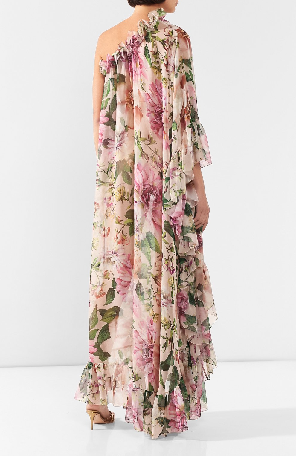 Шелковое платье DOLCE & GABBANA розового цвета по цене 220500 руб., арт. F6F1LT/IS1AF, фото 4 Шелковое платье DOLCE & GABBANA, арт. F6F1LT/IS1AF, фото 4