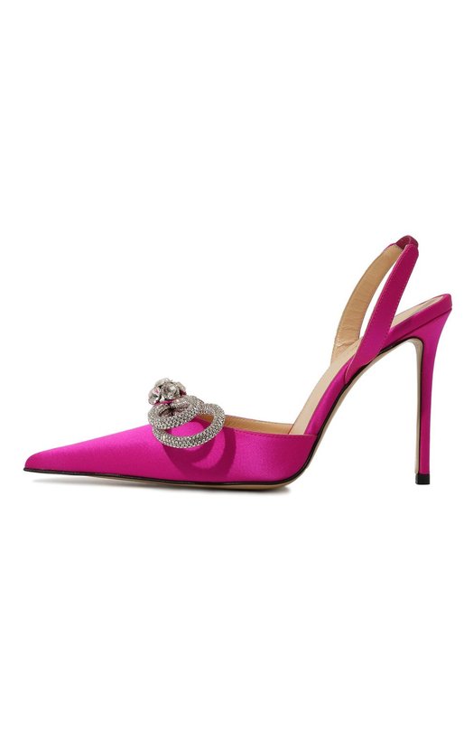 Текстильные туфли Double Bow 110 Mach & Mach PF23S0280CRP611 FUCHSIA Розовый  PF23S0280CRP611 FUCHSIA Фото 4