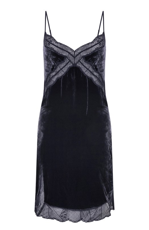 Бархатное платье Zadig and Voltaire WWDR02561 Синий WWDR02561