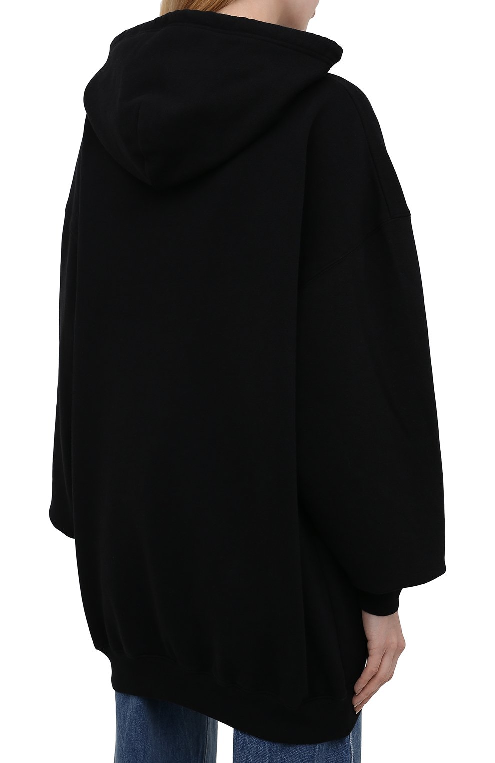 Хлопковое худи BALENCIAGA черного цвета по цене 99500 руб., арт. 578135/TKVI8, фото 4 Хлопковое худи BALENCIAGA, арт. 578135/TKVI8, фото 4