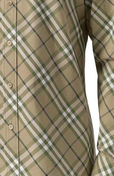 Хлопковая рубашка BURBERRY, арт. 8109377, фото 5