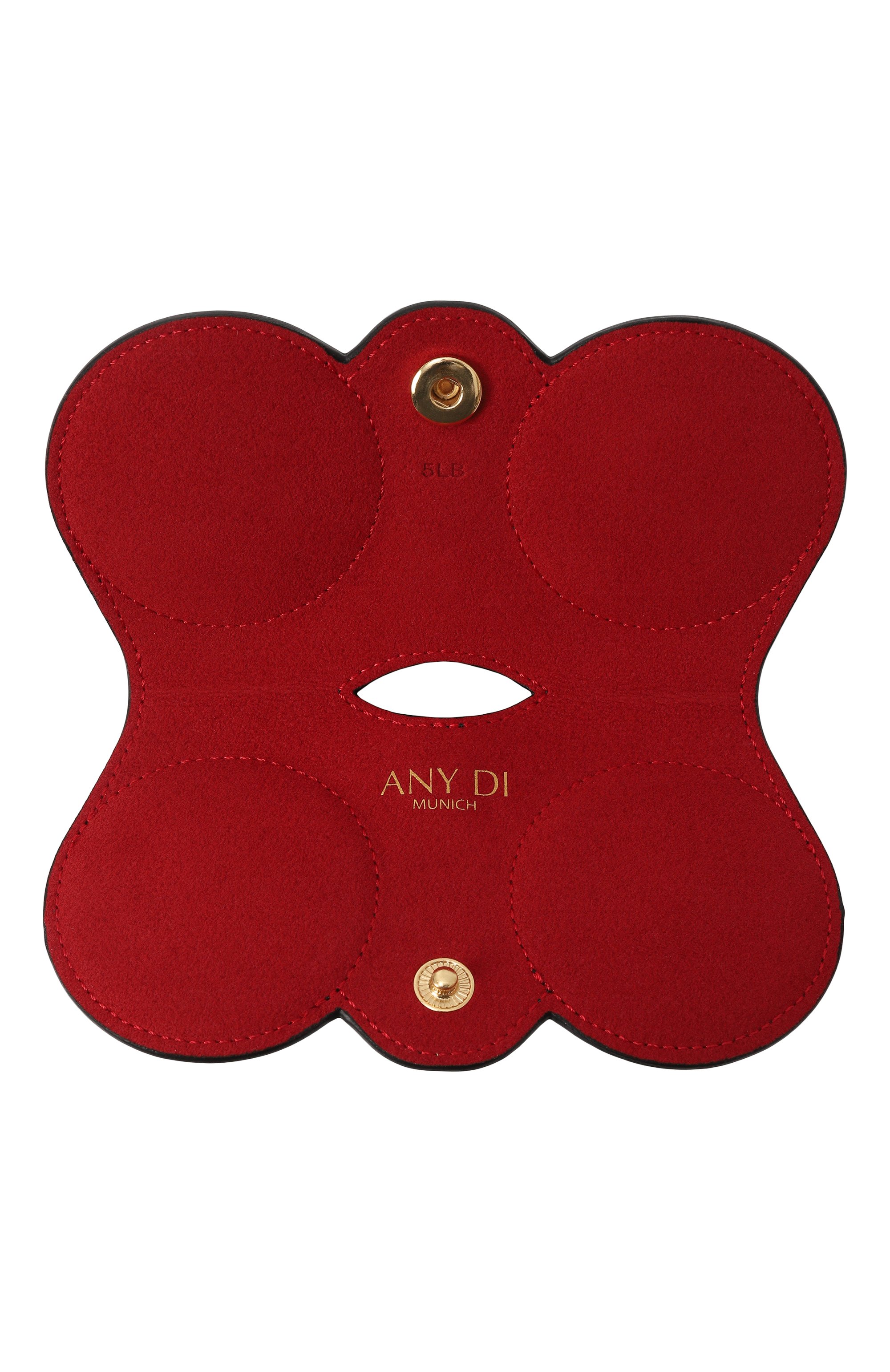 Кожаный футляр для очков ANY DI, арт. SP101602 BLACK G0LD, фото 3