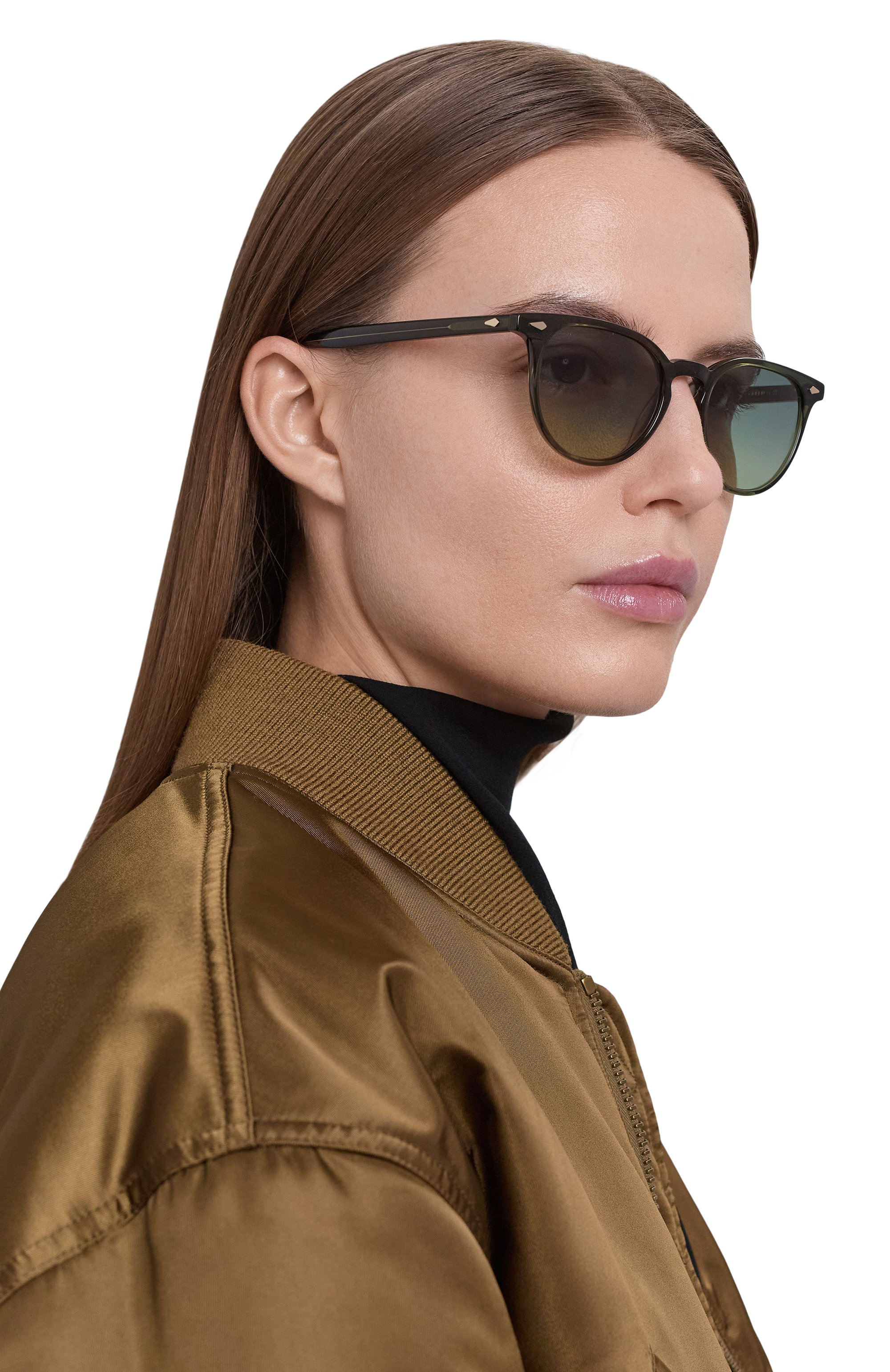 Солнцезащ итные очки MOSCOT, арт. FEVEL SUN DARK GREEN/F0REST W00D, фото 3