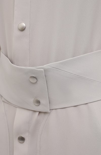 Платье RICK OWENS светло-серого цвета по цене 150500 руб., арт. RP21S3908/CC, фото 5 Платье RICK OWENS, арт. RP21S3908/CC, фото 5