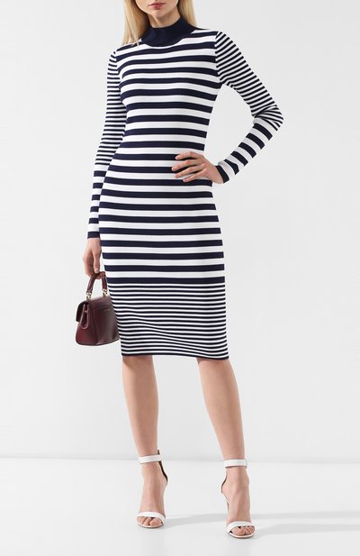 Платье-миди в полоску MICHAEL MICHAEL KORS, арт. MH88YFH5ZV, фото 2