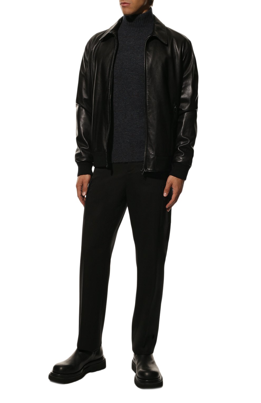 Свитер TRANSIT темно-синего цвета по цене 31400 руб., арт. CFUTRS18531, фото 2 Свитер TRANSIT, арт. CFUTRS18531, фото 2