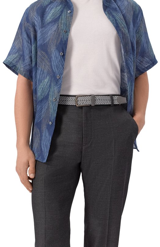 Текстильный ремень Zegna B024CZ/LHTEC Серый  B024CZ/LHTEC Фото 2