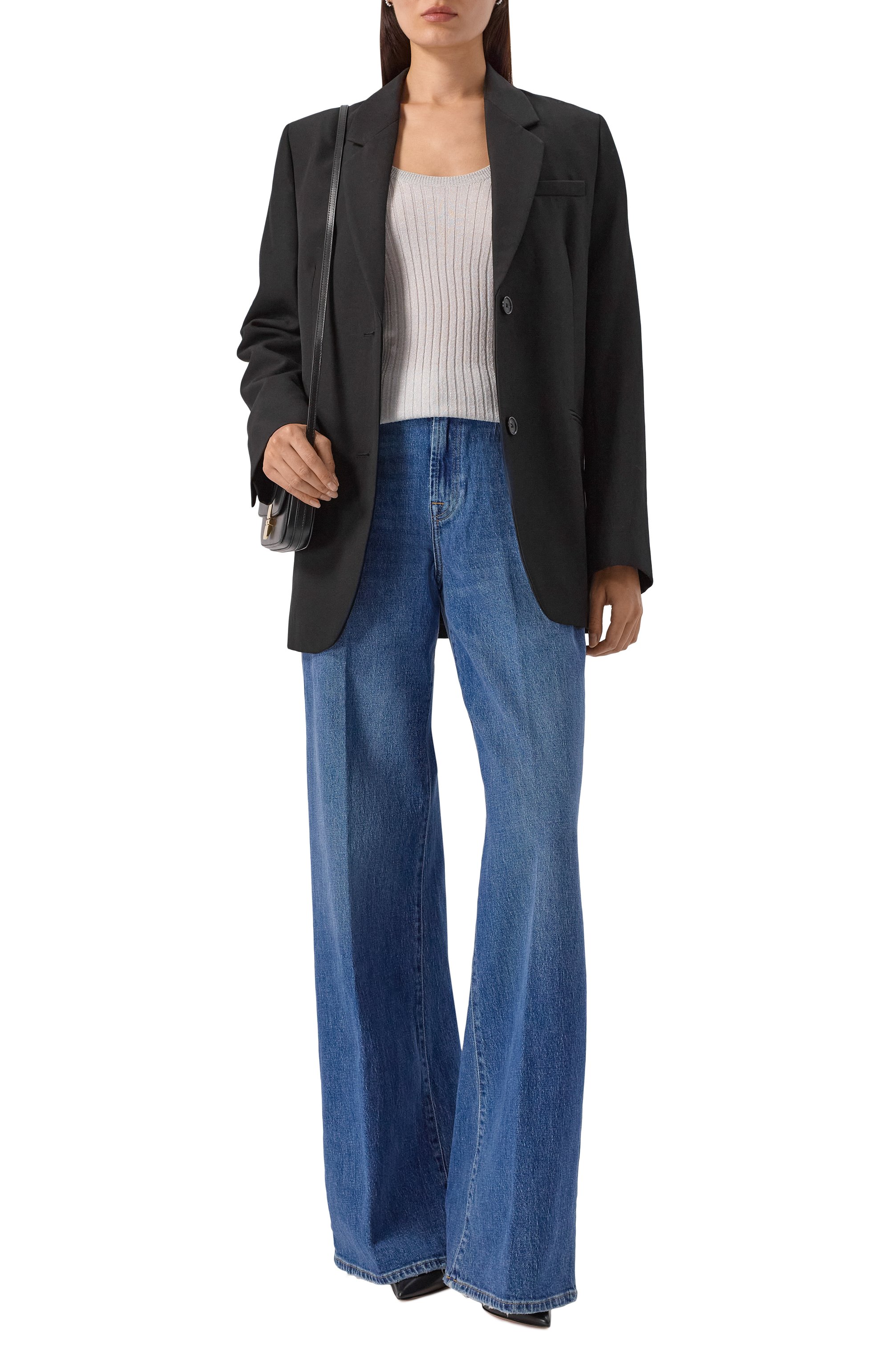 Пуловер из вискозы HUGO светло-серого цвета по цене 19950 руб., арт. 50548250, фото 2 Пуловер из вискозы HUGO, арт. 50548250, фото 2